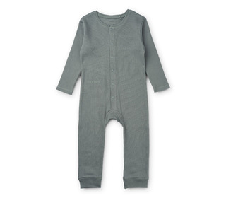 Birk pyamas jumpsuit - blue fog - Liewood