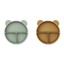 Connie divider bowl 2-pack - peppermint / golden caramel mix - Liewood