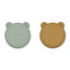 Connie divider bowl 2-pack - peppermint / golden caramel mix - Liewood