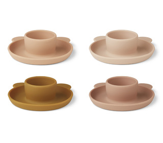 Janus egg cup 4-pack - Mr bear rose multi mix - Liewood