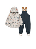 Manu rainwear set - sea creature/sandy