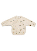 Merle cape bib - peach/sandy