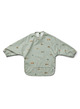 Merle cape bib - vehicles/dove blue mix