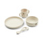 Vivi printed tableware set - peach/sea shell mix - Liewood