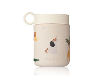 Kiani printed food jar - all together/sandy - Liewood Kiani printed food jar - all together/sandy - Liewood