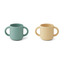 Gene silicone cup - 2 pack - rabbit peppermint wheat yellow mix - Liewood