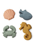 Gill sand moulds 4-pack - sea creature sandy