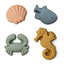 Gill sand moulds 4-pack - sea creature sandy - Liewood