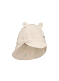Gorm linen sun hat  - panda/sandy