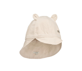 Gorm linen sun hat  - panda/sandy - Liewood