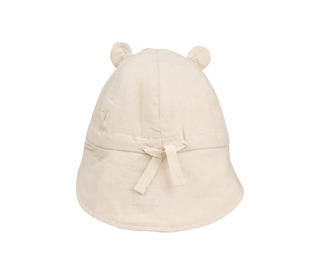 Gorm linen sun hat  - panda/sandy - Liewood
