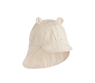 Gorm linen sun hat  - panda/sandy - Liewood