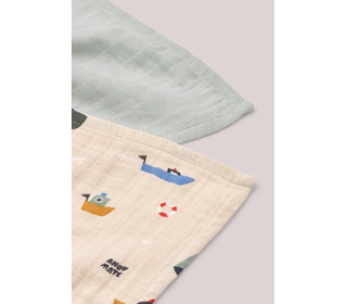 Lewis muslin clothes 2 pack - sailing/dove blue mix - Liewood