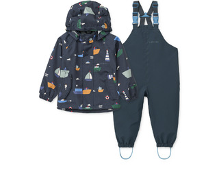 Manu rainwear set - sailing/classic navy - Liewood