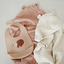 Hooded baby towel - almond - Little Otja