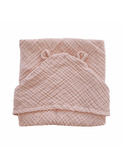 Hooded baby towel - almond