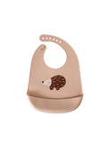 Silicone baby bib - happy hedgehog