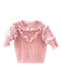 Ruffle sweater Pale pink │Longlivethequeen