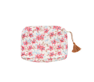 Pouch Teiki - raspberry flowers - Louise Misha