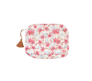 Pouch Teiki - raspberry flowers - Louise Misha