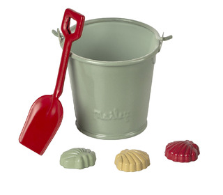 Beach set - shovel, bucket & shells - Maileg