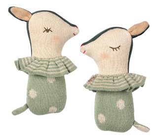 Bambi rattle - Dusty mint - Maileg