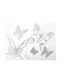 muurstickers papillon gris metalic│Mimi'lou