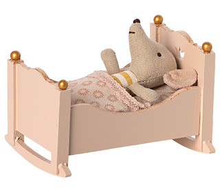 Cradle, baby mouse - rose - Maileg