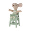 High chair, mouse - mint - Maileg