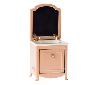 Sink dresser w. mirror, mouse - dark powder - Maileg