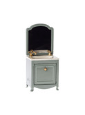 Sink dresser w. mirror, mouse - dark mint