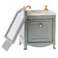 Sink dresser w. mirror, mouse - dark mint - Maileg