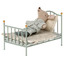 Vintage bed, mouse - mint - Maileg