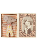 Baby mouse sleepy/wakey in box - girl