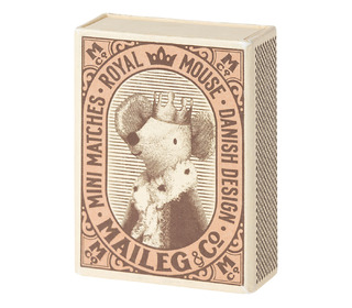 Baby mouse sleepy/wakey in box - girl - Maileg