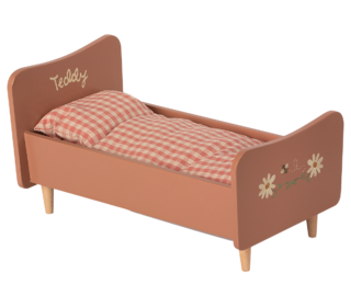 Wooden bed, teddy mom - rose - Maileg Wooden bed, teddy mom - rose - Maileg