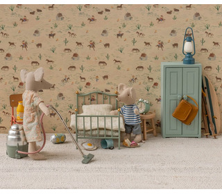 Vintage bed, mouse - mint - Maileg