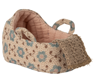 Carry cot, baby mouse - rose - Maileg