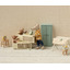 Sleepy wakey baby mouse in matchbox - rose * - Maileg