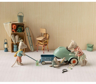 Mouse car - light mint - Maileg Mouse car - light mint - Maileg