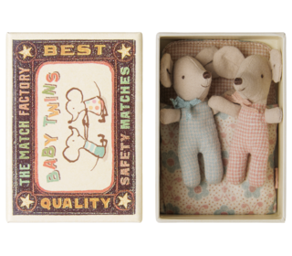 Twins - baby mice in matchbox - Maileg Twins - baby mice in matchbox - Maileg