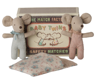 Twins - baby mice in matchbox - Maileg Twins - baby mice in matchbox - Maileg
