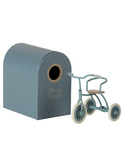 Abri à tricycle, mouse - petrol blue