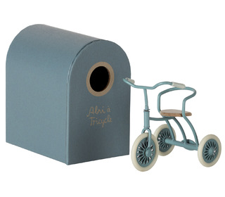 Abri à tricycle, mouse - petrol blue - Maileg