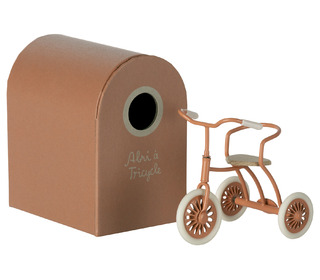 Abri à tricycle, mouse - coral - Maileg