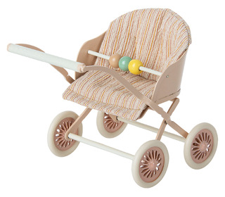Stroller, baby mouse - rose - Maileg