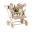 Stroller, baby mouse - rose - Maileg