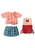 Clothes and bag, Big sister mouse - red