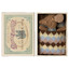 Sleepy wakey baby mouse in matchbox - blue - Maileg