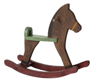 Rocking horse, mouse - dark brown - Maileg